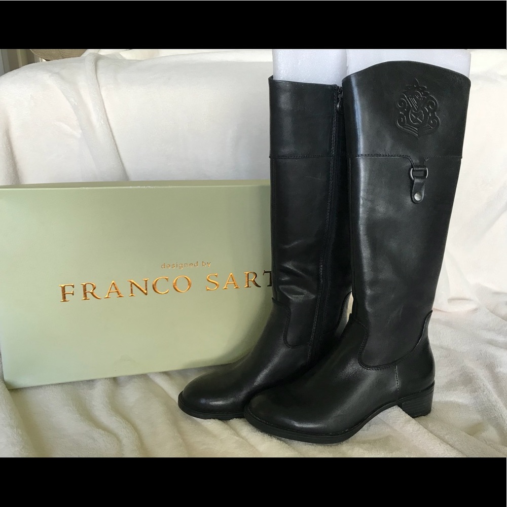 ❌SOLD!❌Franco Sarto Black leather riding boots